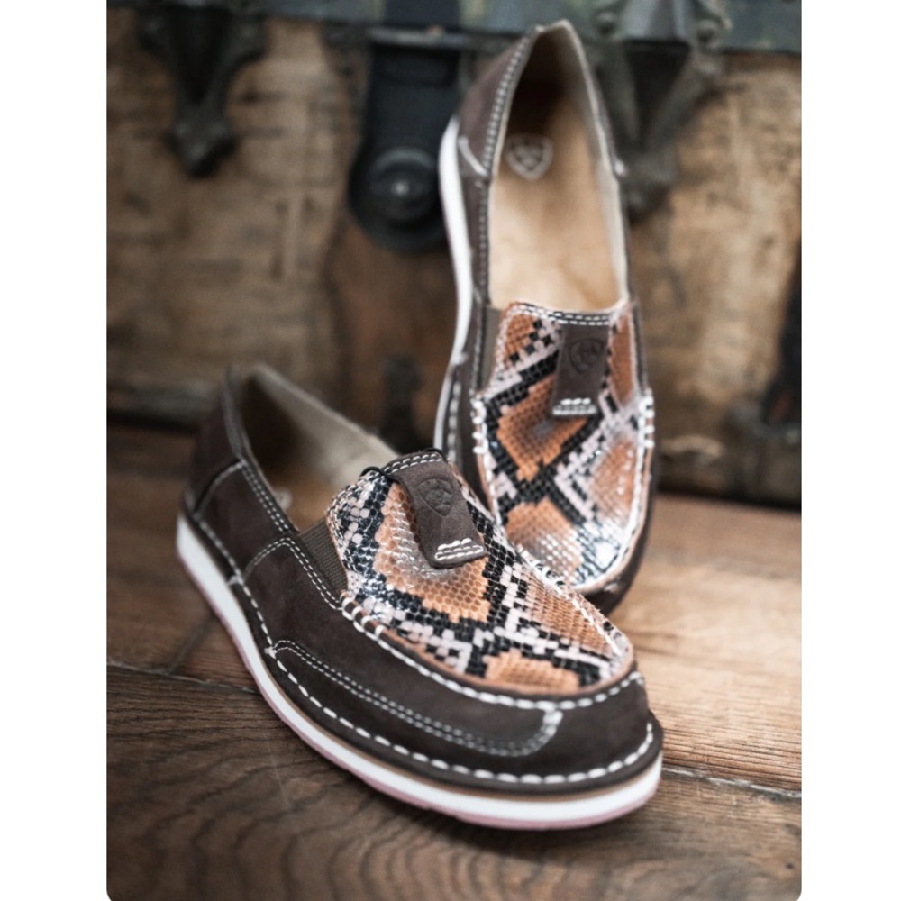 NWT Ariat® Ladies Snake Print and Coffee Bean Cruiser - Picture 4 of 9